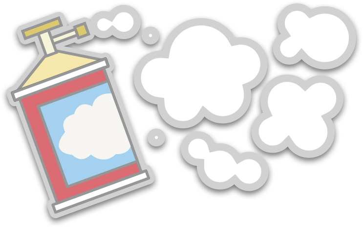 雲かためスプレー